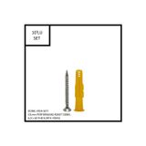 Adilon Dübel-Vida Seti, Roket Dübel 10 mm, 6,0x60 YHB Sunta Vidası, 10 Adet