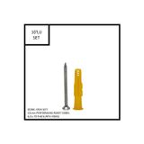 Adilon Dübel-Vida Seti, Roket Dübel 10 mm, 6,0x70 YHB Sunta Vidası, 10 Adet