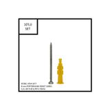 Adilon Dübel-Vida Seti, Roket Dübel 8 mm, 5,0x80 YHB Sunta Vidası, 10 Adet