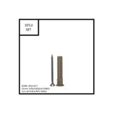 Adilon Dübel-Vida Seti, Tuğla Boşluk Dübeli 10 mm, 5,0x60 YHB Sunta Vidası, 10 Adet