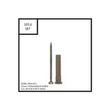 Adilon Dübel-Vida Seti, Tuğla Boşluk Dübeli 10 mm, 5,0x80 YHB Sunta Vidası, 10 Adet