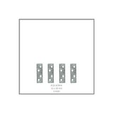 Adilon Gönye. Sac Düz Masa Gönye 4 Adet 1,5cm x 5 cm