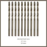 Adilon Hss Matkap Ucu 3,7 Mm, Metal, Ahşap, Plastik Için (10 Adet)