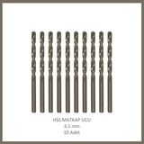 Adilon Hss Matkap Ucu 4,5 Mm, Metal, Ahşap, Plastik Için (10 Adet)