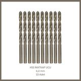 Adilon Hss Matkap Ucu 6 Mm, Metal, Ahşap, Plastik Için (10 Adet)