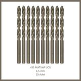 Adilon Hss Matkap Ucu 6,5 Mm, Metal, Ahşap, Plastik Için (10 Adet)