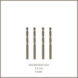 Adilon Hss Matkap Ucu 7,5 Mm, Metal, Ahşap, Plastik Için (4 Adet)