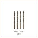 Adilon Hss Matkap Ucu 9,5 Mm, Metal, Ahşap, Plastik Için (4 Adet)