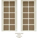 Adilon Koyu Kare Kahve 40X40 mm 2 Paket Yapışkanlı Sandalye Koltuk Mobilya Ayak Keçesi Zemin Koruyucu Keçe