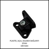 Adilon Plastik, Açılı, Kelebek Bağlantı 40 Mm, Siyah (100 Adet)