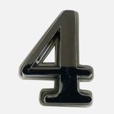 Adilon Plastik Mat Krom 4 Rakamı