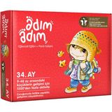 Adım Adım ADAD-2000026 Adım Adım Bebek Eğitim Seti 34. Ay - Beyaz
