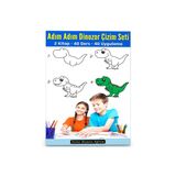Adım Adım Dinozor Çizim Seti (2 Kitap)