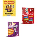 Adım Adım Işıklı 4.sınıf Tüm Dersler Sb+Pruva Paragraf Sb+Pruva Problemler Sb.seti(3 Kitap)