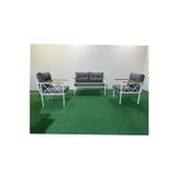 Adım Shops 2+1+1 Beyaz profil Balkon-bahçe-kafe- Çay Seti-koltuk Takımı-oturma Grubu-ofis Koltuğu