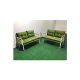 Adım Shops 2+2Balkon-bahçe-kafe-çay Seti-koltuk Takımı-oturma Grubu-ofis Koltuğu 2+2 beyaz profil demir