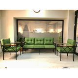 Adım Shops 3+1+1 Balkon,bahçe, Çayseti Koltuk Takımı,oturma Grubu - Yeşil