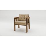 Adım Shops Elmas 1'li (CAPPUCCİNO) Metal Gövde Balkon-bahçe-kafe,çay Seti,koltuk Takımı,oturma Grubu,ofis Koltu