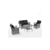 Adım Shops LALE 2+1+1+masa Rattan Bahçe Balkon Mobilyası