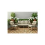 Adım Shops OPAL 3+1+1 (CAPPUCCİNO) Metal Gövde Balkon-bahçe-kafe,çay Seti,koltuk Takımı,oturma Grubu,ofis Koltu