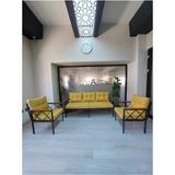 Adım Shops Safir 3 1 1 Bahçe,balkon,teras,cafe,çay Seti,oturma Grubu,koltuk Takımı 3lütakımlar - Sarı
