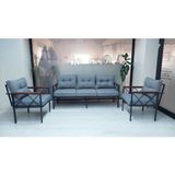 Adım Shops Safir 3 1 1 Bahçe,balkon,teras,cafe,çay Seti,oturma Grubu,koltuk Takımı,ofis Koltuğu - Gri