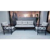 Adım Shops Safir 3 1 1 Bahçe,balkon,teras,cafe,çay Seti,oturma Grubu,koltuk Takımı,ofis Koltuk - Krem