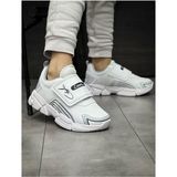 Adımist Çocuk Unisex Rahat Ortopedik Taban Cırtlı Hafif Sneaker Spor Ayakkabı (LENTO CIRTLI) - Beyaz