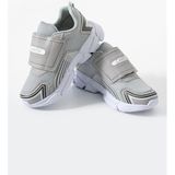 Adımist Çocuk Unisex Rahat Ortopedik Taban Cırtlı Hafif Sneaker Spor Ayakkabı (LENTO CIRTLI) - Gri