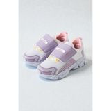 Adımist Çocuk Unisex Rahat Ortopedik Taban Cırtlı Hafif Sneaker Spor Ayakkabı (LENTO CIRTLI) - Lila - Beyaz
