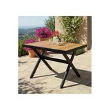 adımshops ELMAS X METAL AYAK GÜRGEN TABLA BAHÇE MOBİLYASI MASA 70x110cm