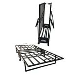 adımshops Katlanır Yatak, Karyola 90x190 Cm Katlanabilir Somya Tek Kişilik Katlanır Yatak(YATAK DAHİL DEĞİL)