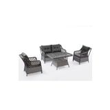 adımshops MENEKŞE 2+1+1+masa Rattan Bahçe Balkon Mobilyası