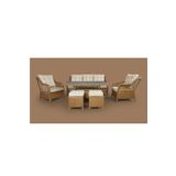 adımshops MENEKŞE 3+1+1+2puf+masa Rattan Bahçe Balkon Mobilyası, 7 Kişilik Bahçe Takımı