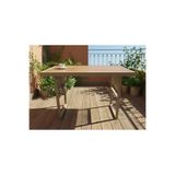 adımshops METAL ÇERÇEVELİ SUNTALAM CAPPUCCİNO AYAK İP DETAY BAHÇE MOBİLYASI MASASI SEHPASI 93x55cm