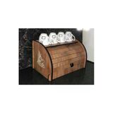adımshops New Bread Box, Ekmeklik, Saklama Gözlü, Baharatlık Rafı, Dekoratif demonte
