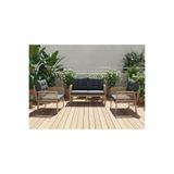 adımshops OPAL 2+1+1 (ANTRASİT) Metal Gövde Balkon-bahçe-kafe,çay Seti,koltuk Takımı,oturma Grubu,ofis Koltuğu