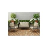 adımshops OPAL 2+1+1 (CAPPUCCİNO) Metal Gövde Balkon-bahçe-kafe,çay Seti,koltuk Takımı,oturma Grubu,ofis Koltu