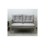 adımshops OPAL 2li (GRİ) Metal Gövde Balkon-bahçe-kafe,çay Seti,koltuk Takımı,oturma Grubu,ofis Koltuğu