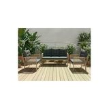 Adımshops Opal 3+1+1 (Antrasit) Metal Gövde Balkon-Bahçe-Kafe,Çay Seti,Koltuk Takımı,Oturma Grubu,Ofis Koltuğu