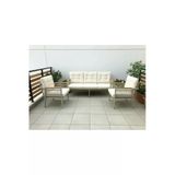 adımshops OPAL 3+1+1 (KREM) Metal Gövde Balkon-bahçe-kafe,çay Seti,koltuk Takımı,oturma Grubu,ofis Koltuğu