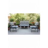 adımshops Safir 2+1+1 Kaz Ayağı Kırlent Bahçe,balkon,cafe Teras Mobilyası,çay Seti,koltuk Takımı,ofis Mobilyas