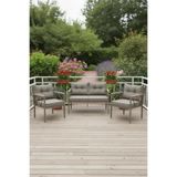 Adımshops Safir Cappuccino Profil 2+1+1 Balkon-Bahçe-Kafe- Çay Seti-Koltuk Takımı-Oturma Grubu-Ofis Koltuğu