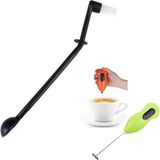 Adin Tasarım Kahve Ölçü Kaşığı ve Espresso Makinesi Grup Temizleme Fırçası ve Süt Köpürtücü