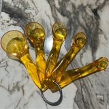 Adin Tasarım Ölçü Kaşığı 5li Plastik Ölçülü Kaşık Kaşık Ölçek Kaşığı Ölçü Küreği Sıvı Ölçeği Katı Ölçeği