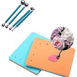 Adin Tasarım Pastacılık Çiçek Modelleme Süngeri + Metal Marzipan Seti Şeker Hamuru Çiçek Modelleme Seti