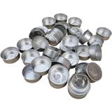 Adin Tasarım Tealight Mum Kabı 20LI Boş Mum Kabı Mum Kalıbı Tealight Mum Yapımı Kalıbı Kabı - Gri