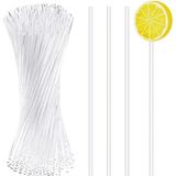 Adin Tasarım Uzun Kokteyl Karıştırıcı 48 Adet 21 cm Kokteyl Kaşığı Bar Cakepops Pop Kek Çubuğu