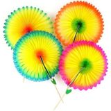 Adin Tasarım Yelpaze Kürdan 50 Adet 10 cm Muffin Cupcake Pasta Süsü Koktely Çubuğu Kürdanı Sunum Kürdan