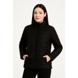Adisia Bomber Mont Ceket – Su Itici Kumaş, Kapitone Astarlı, Fermuarlı, Kışlık - Siyah - 2XL